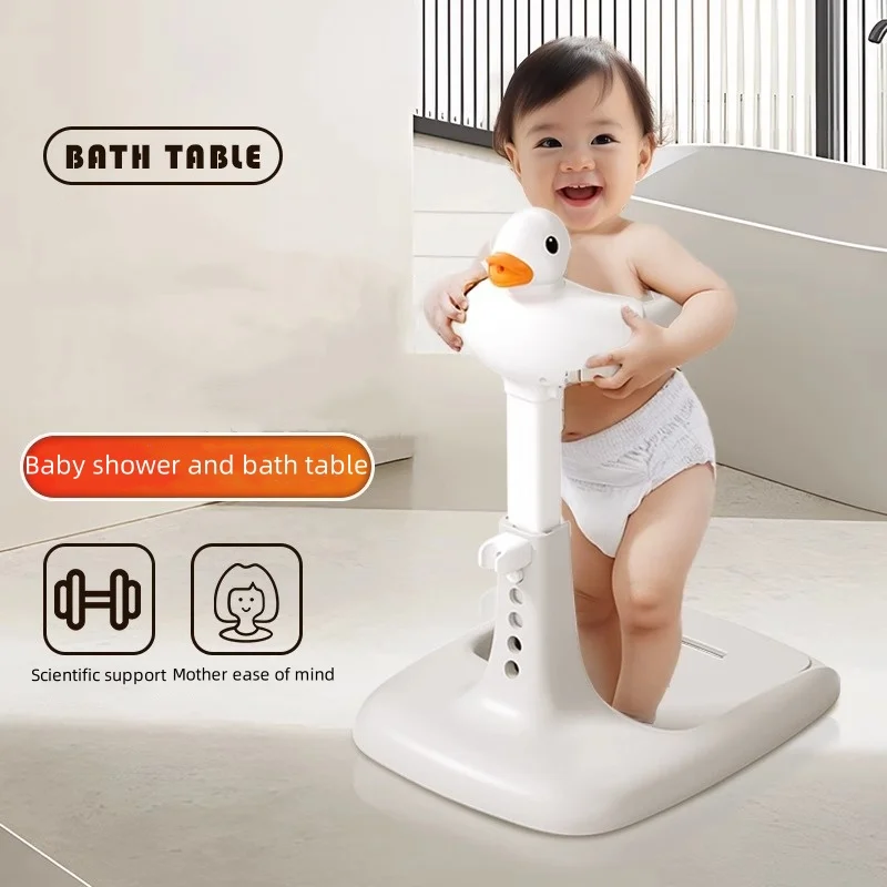 Duck-Shaped Non Slip Baby Bath Rack Stand - Image 2