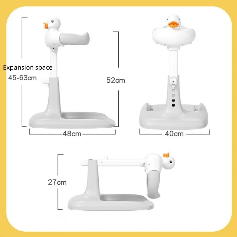 Duck-Shaped Non Slip Baby Bath Rack Stand - Image 7