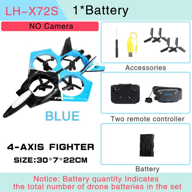 Durable Foam Remote Control Drone Toy Plane - Image 10