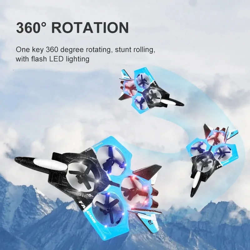 Durable Foam Remote Control Drone Toy Plane - Image 3