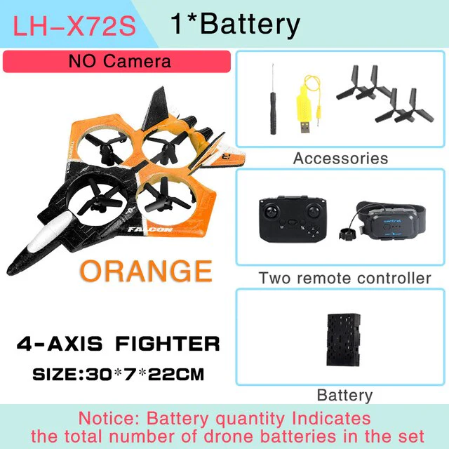 Durable Foam Remote Control Drone Toy Plane - Image 7