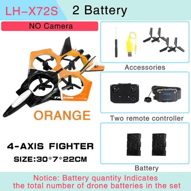 Durable Foam Remote Control Drone Toy Plane - Image 8