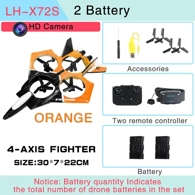 Durable Foam Remote Control Drone Toy Plane - Image 9