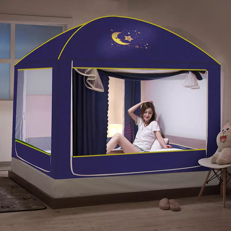 Dust-Proof Anti-Fall Long Sleep Mosquito Bed Tent - Image 4