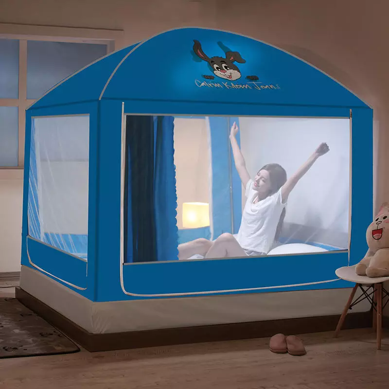 Dust-Proof Anti-Fall Long Sleep Mosquito Bed Tent - Image 6