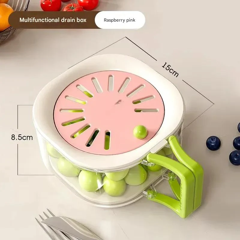 Dust-Proof Fruit Drainer Basket - Image 7