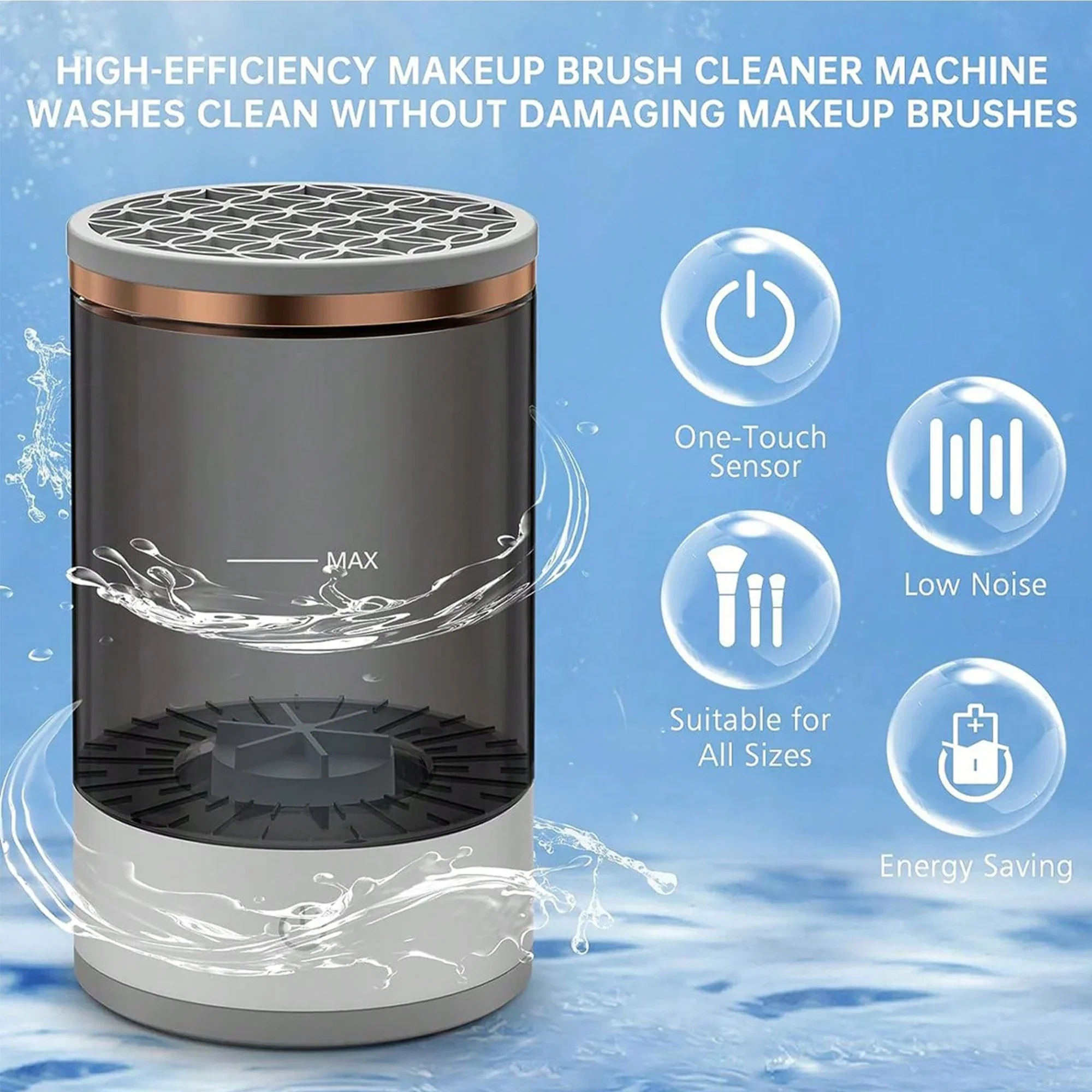 Dustproof Fast USB Automatic Makeup Cleaner - Image 3
