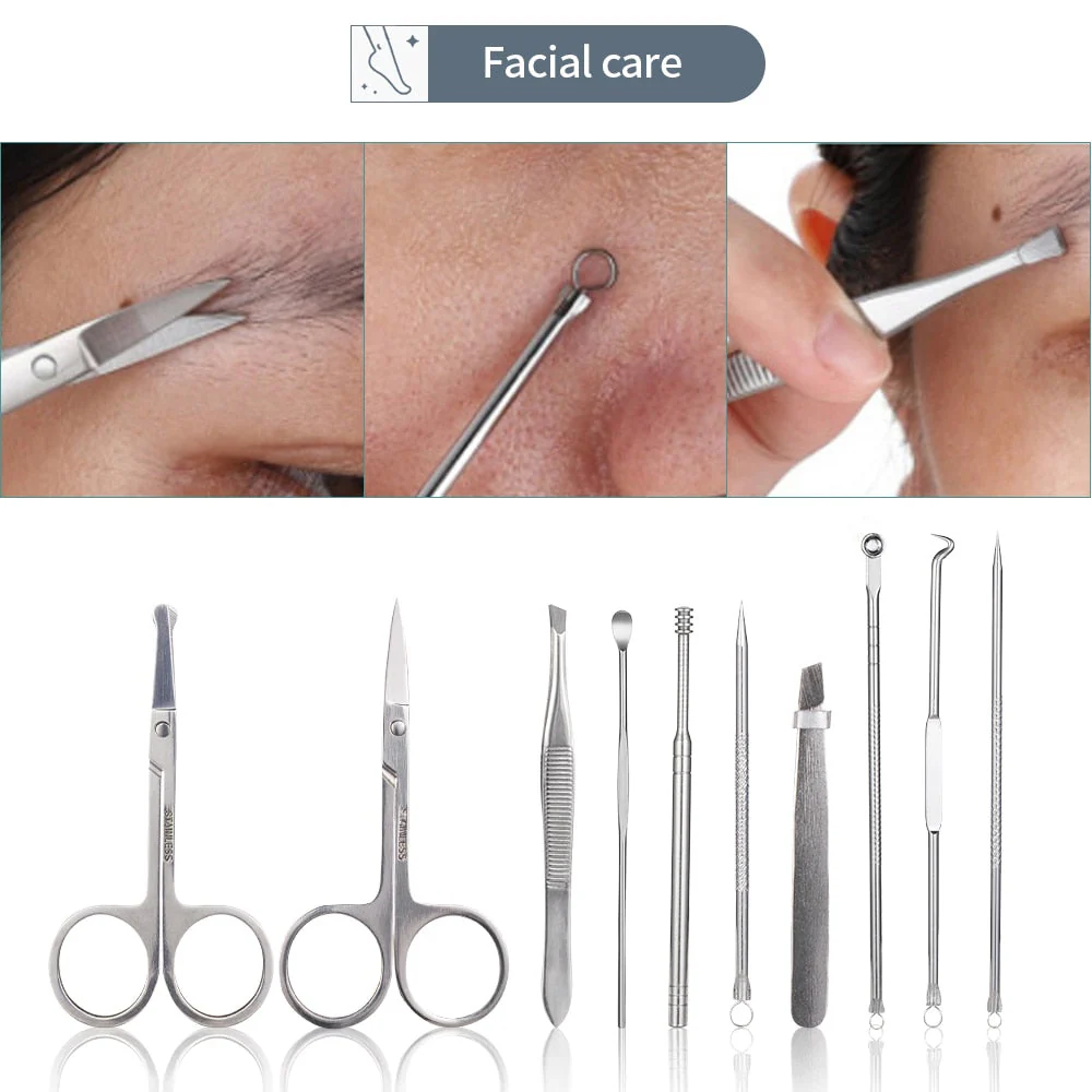Easy Carry All-in-One Stainless Steel Manicure Set - Image 2