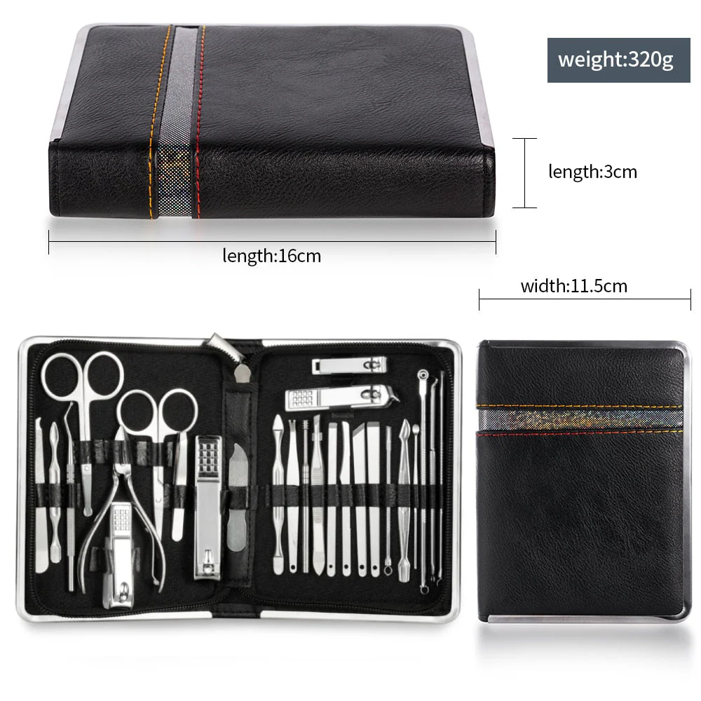 Easy Carry All-in-One Stainless Steel Manicure Set - Image 4