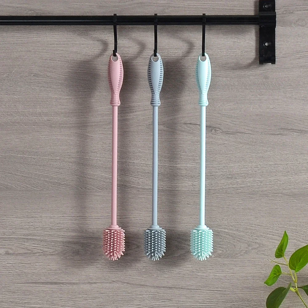 Easy Cleaning Baby Long Handle Silicone Bottle Brush - Image 4
