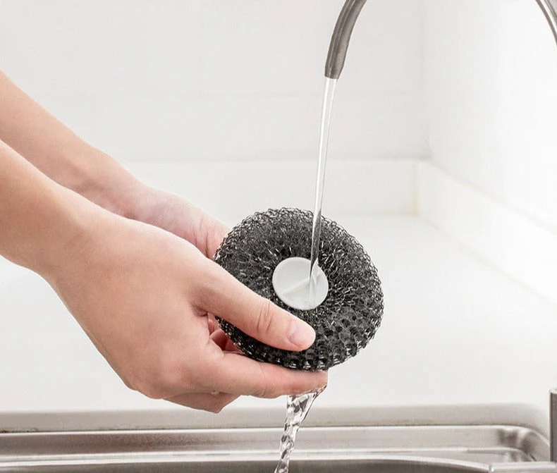 Easy Dishwashing Stainless Steel Ball Brush - Image 4