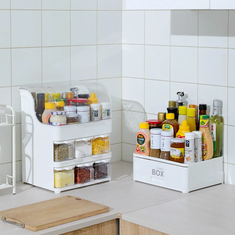 Easy Dispenser Kitchen Spice Organizer Box - Image 3