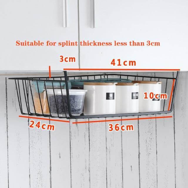 Easy Hang Kitchen Cabinet Storage Organizer Rack - Image 5
