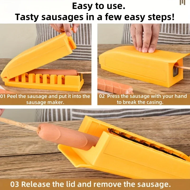 Easy Hot Dog Sausage Slicer Gadget - Image 4