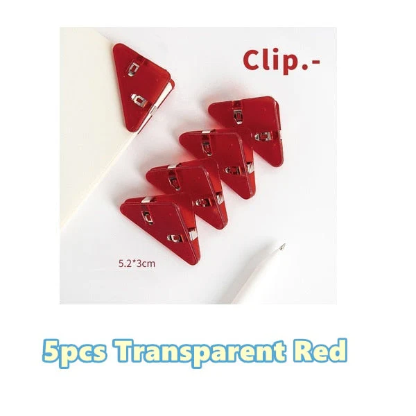 Easy Mark Colorful Triangle Book Corner Clip - Image 11
