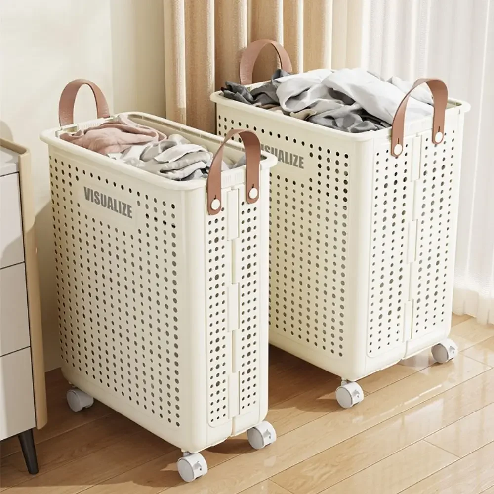 Easy Mobility Modern Space-Saving Laundry Organizer Basket - Image 2