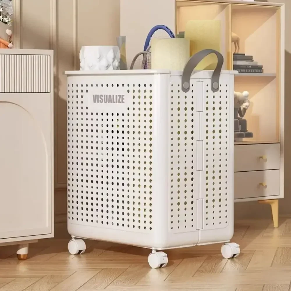 Easy Mobility Modern Space-Saving Laundry Organizer Basket - Image 4