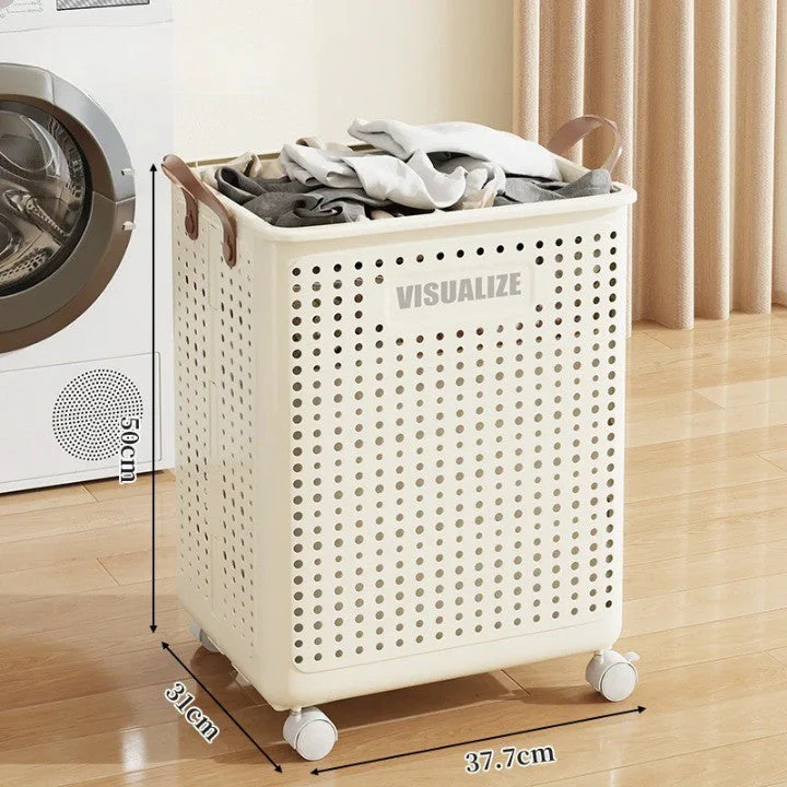 Easy Mobility Modern Space-Saving Laundry Organizer Basket - Image 7
