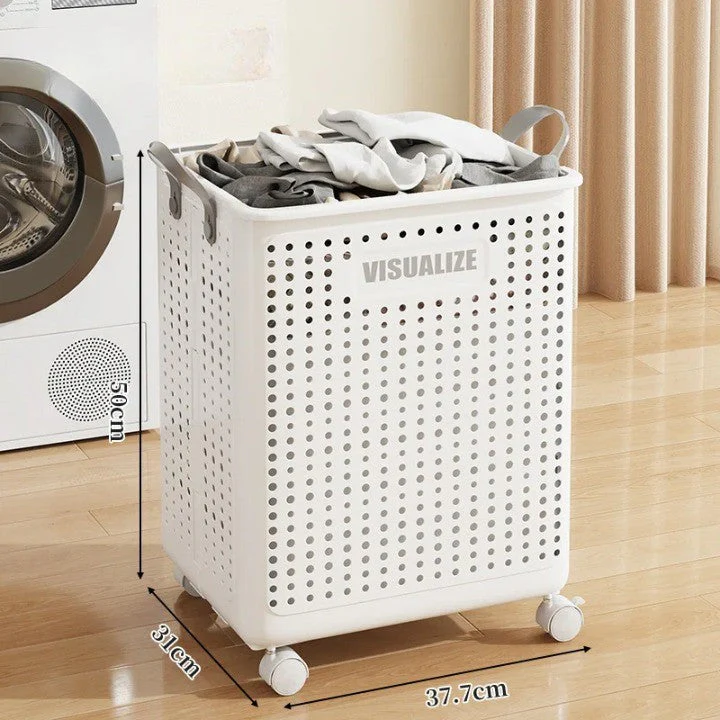 Easy Mobility Modern Space-Saving Laundry Organizer Basket - Image 8
