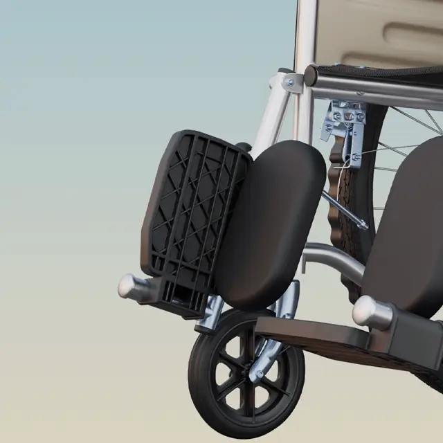 Easy Move Foldable Elderly Travel Wheelchair - Image 8