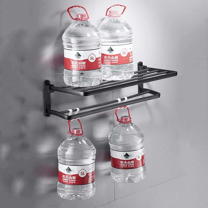 Easy Organizer Bathroom Aluminum Foldable Towel Rack - Image 5