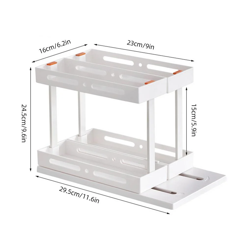 Easy Sliding Kitchen Seasoning Storage Rack - Image 9