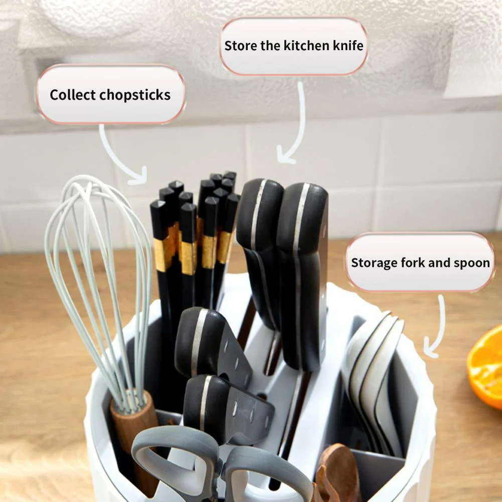Easy Storage Cylinder Kitchen Silverware Holder - Image 3