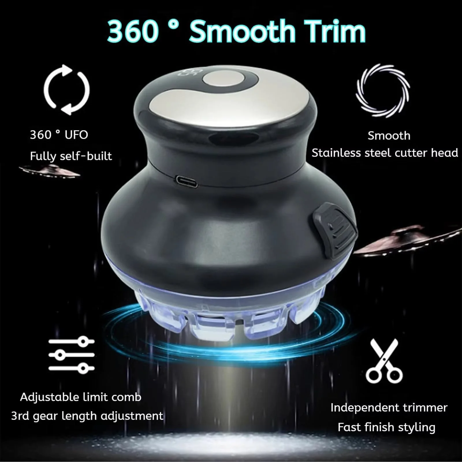 Easy Trim Rotating Head Hair Clipper - Image 4