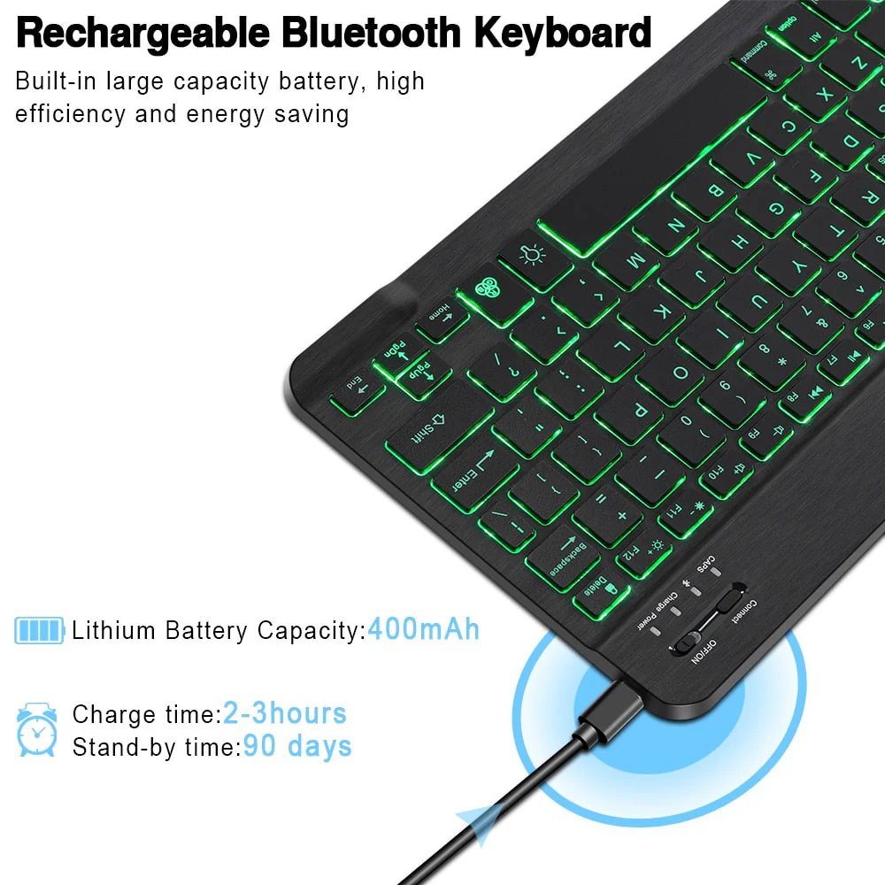 Eclipse Portable Bluetooth Keyboard Mouse Set - Image 4