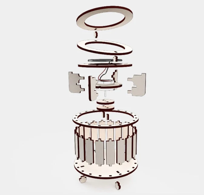 Eco Engineer Solar Energy Wooden Decor - Image 6