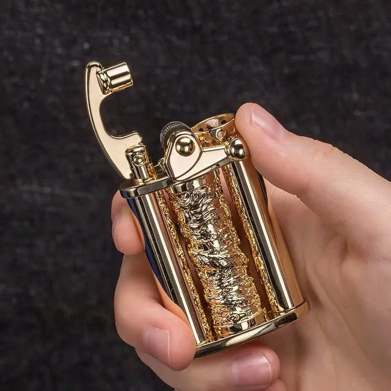 Eco Flame Vintage Brass Kerosene Lighter - Image 4