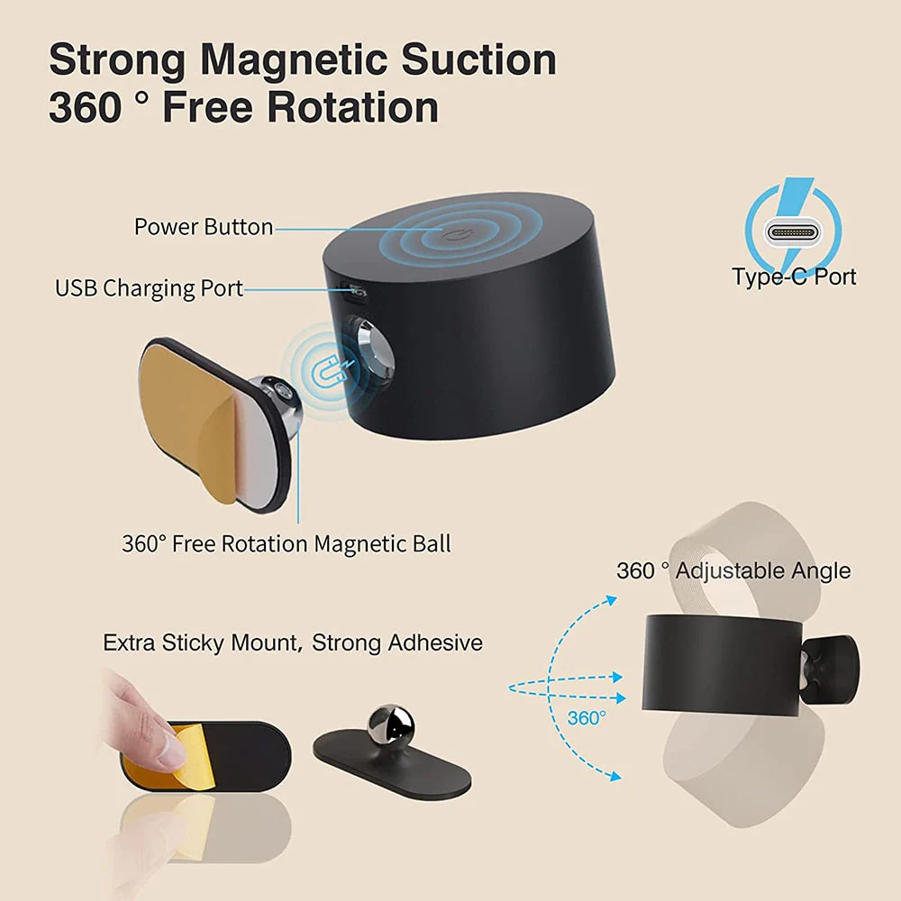 Eco Glow Rechargeable Wall Lamp - Image 6