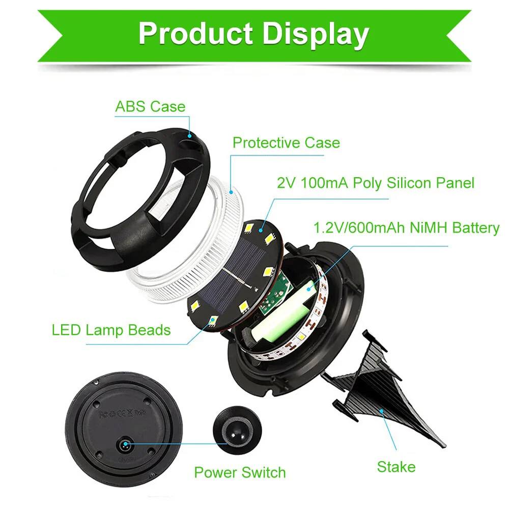 Eco Solar Colorful Garden Light - Image 4