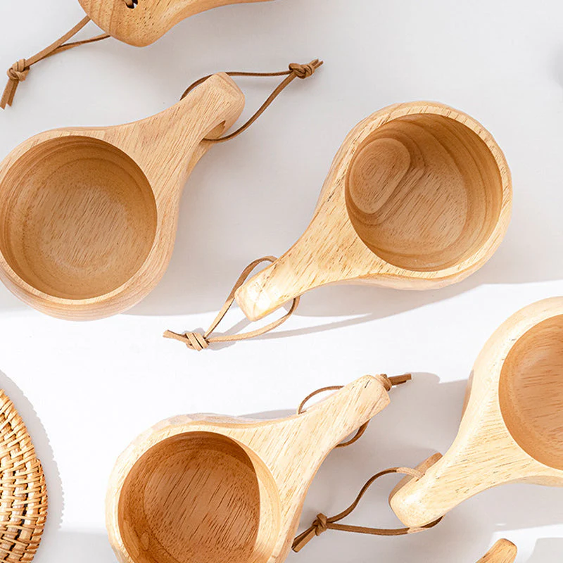 Eco Wooden Tea Cups - Image 3