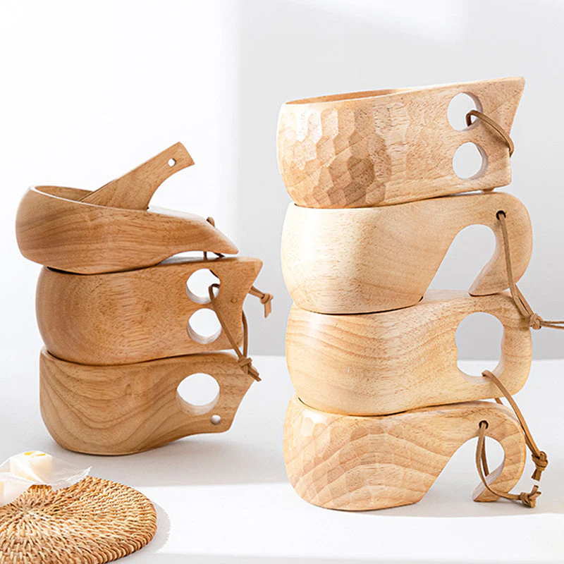 Eco Wooden Tea Cups - Image 4
