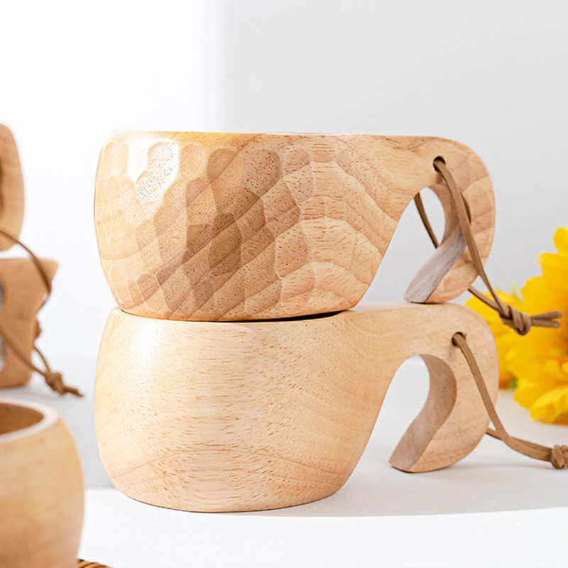 Eco Wooden Tea Cups - Image 5