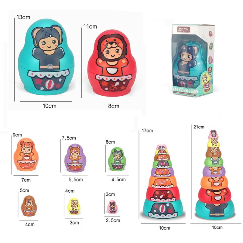 Educational Colorful Kids Matryoshka Dolls - Image 10