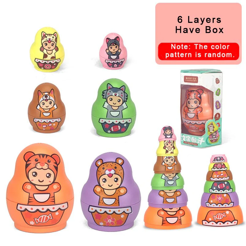Educational Colorful Kids Matryoshka Dolls - Image 12