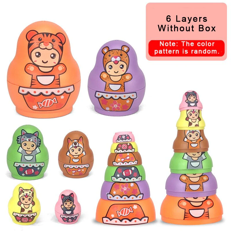 Educational Colorful Kids Matryoshka Dolls - Image 13