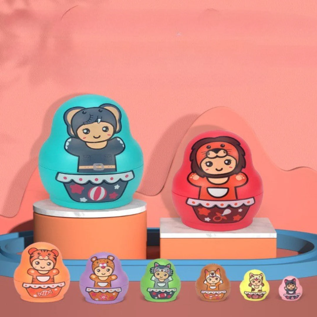 Educational Colorful Kids Matryoshka Dolls - Image 2