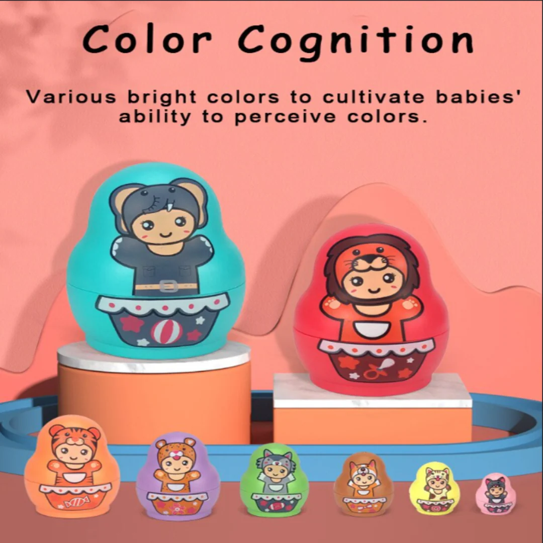 Educational Colorful Kids Matryoshka Dolls - Image 4