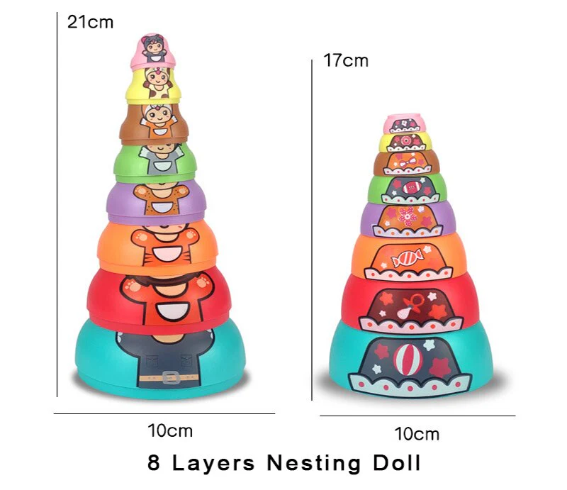 Educational Colorful Kids Matryoshka Dolls - Image 8