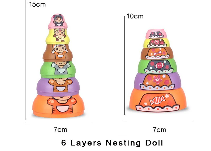 Educational Colorful Kids Matryoshka Dolls - Image 9