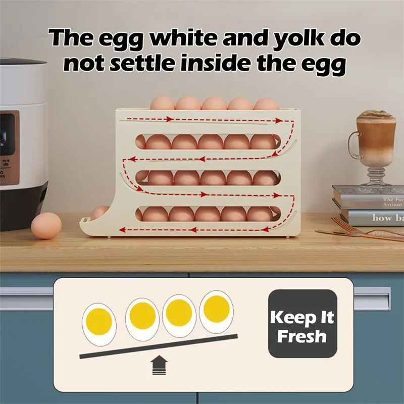 Eggs Dispenser Fridge Organizer Rack - Image 4