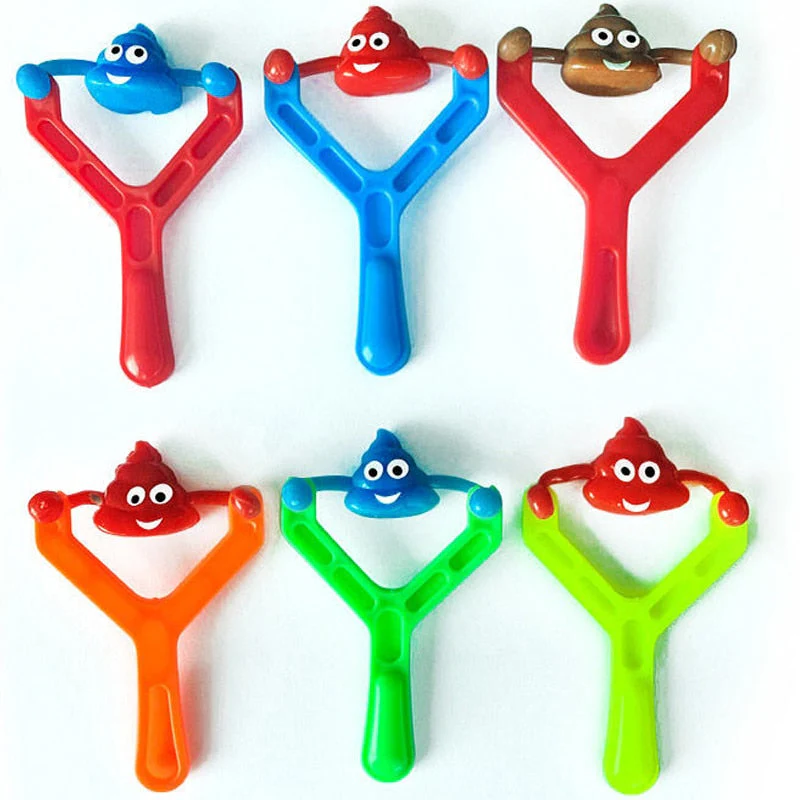 Elastic Poop Emoji Slingshot Toy - Image 2