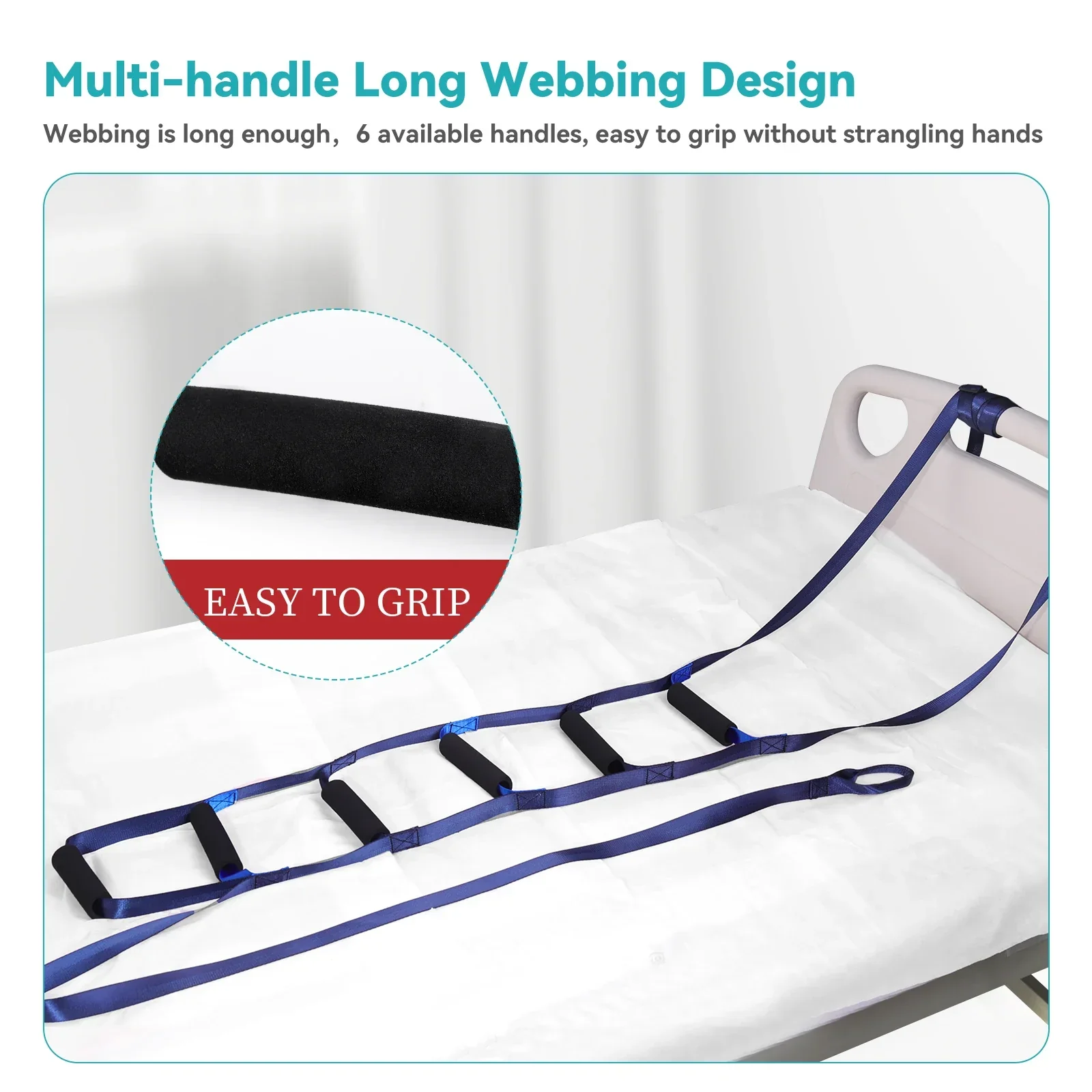 Elderly Bed Sit-Up Aid Rope Mobility Assist Strap - Image 3