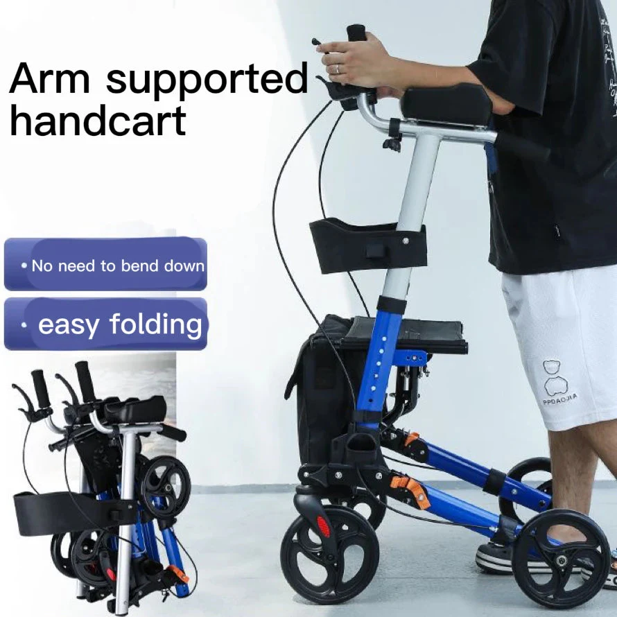 Elderly Rehabilitation Walking Assist Folding Walker - Image 3