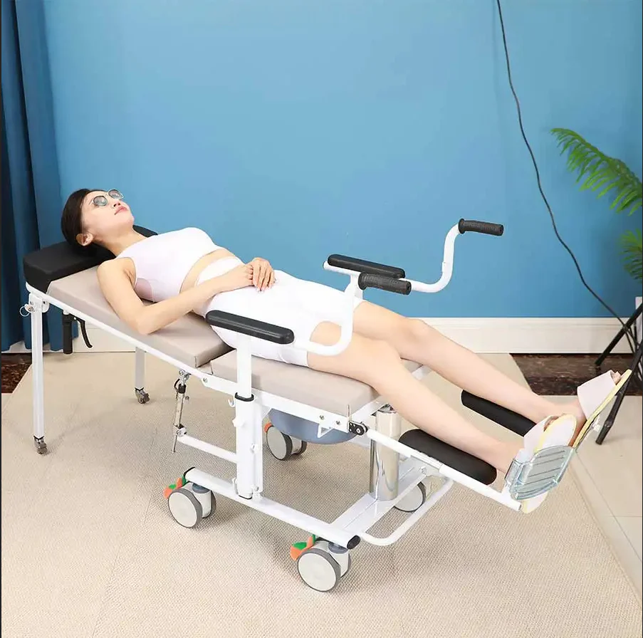 Elderly Transfer Easy Lift Hydraulic Adjustable Transformable Chair Bed - Image 3
