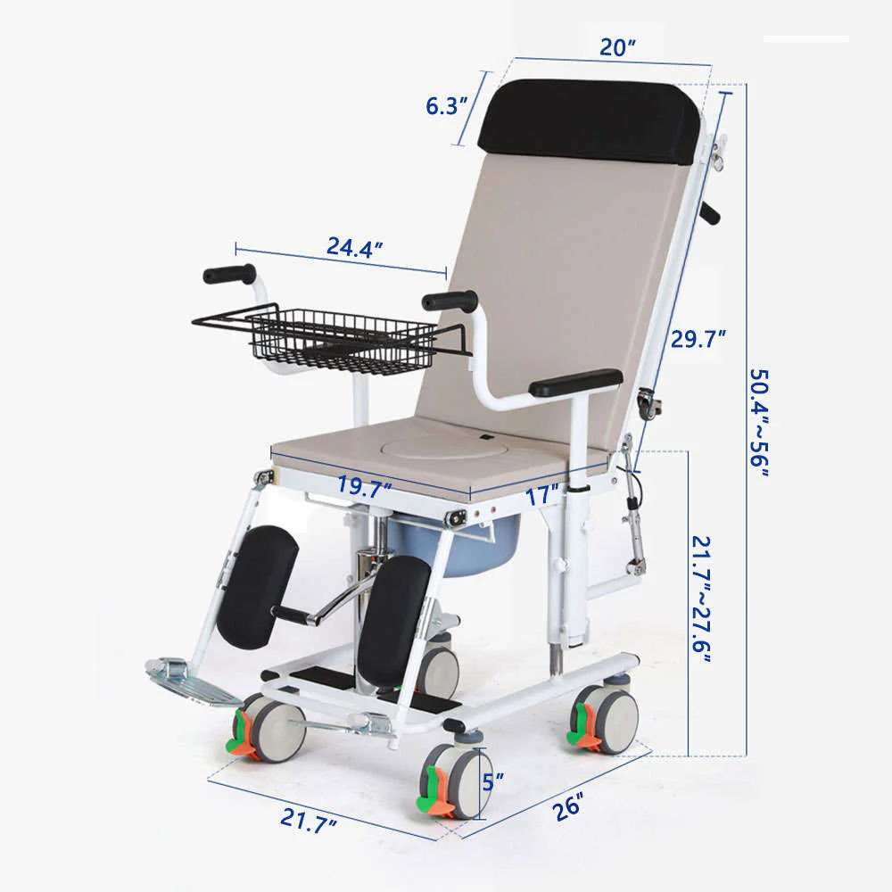 Elderly Transfer Easy Lift Hydraulic Adjustable Transformable Chair Bed - Image 7