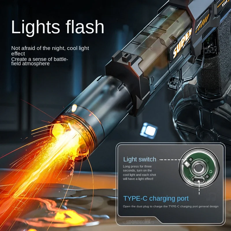 Electric Flame Effect Water Spray Blaster Toy Gun - Image 4